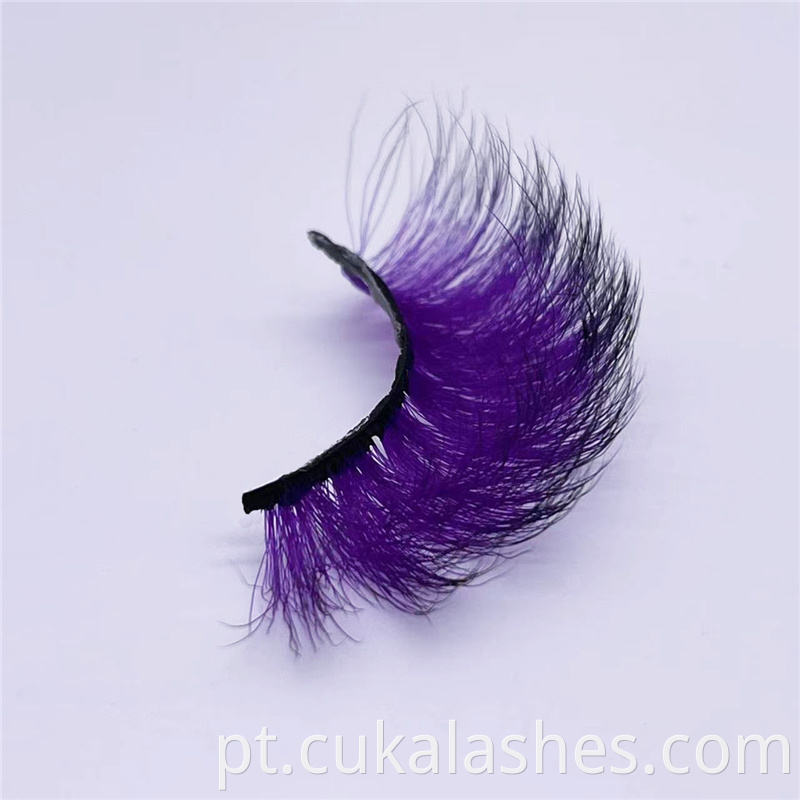 Purple And Black Eyelashes